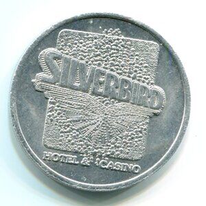 Silverbird Hotel & Casino Las Vegas, NV Aluminum Free Play Slot Token (b289-9)